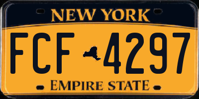 NY license plate FCF4297