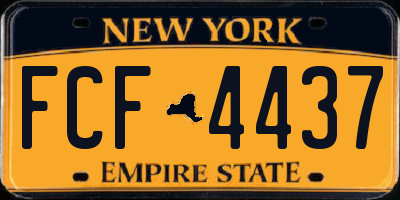 NY license plate FCF4437