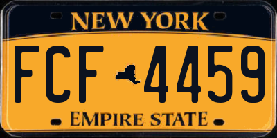 NY license plate FCF4459