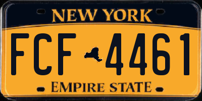 NY license plate FCF4461