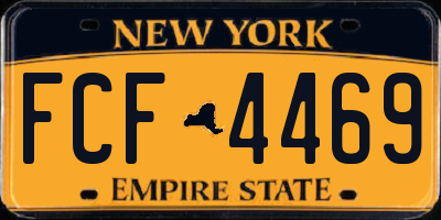 NY license plate FCF4469