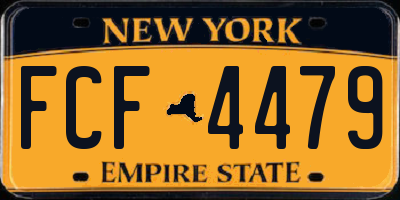NY license plate FCF4479