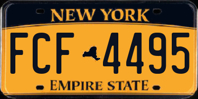 NY license plate FCF4495