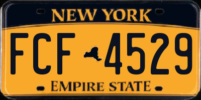 NY license plate FCF4529