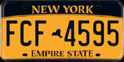 NY license plate FCF4595