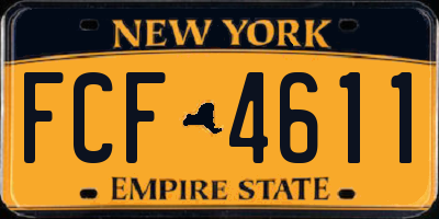 NY license plate FCF4611