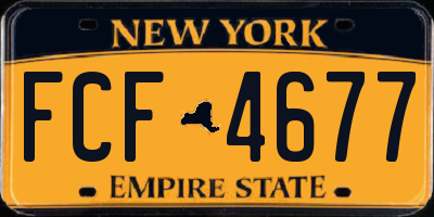 NY license plate FCF4677