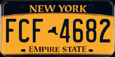 NY license plate FCF4682