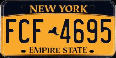 NY license plate FCF4695