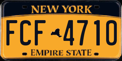 NY license plate FCF4710