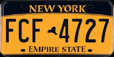 NY license plate FCF4727