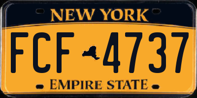 NY license plate FCF4737