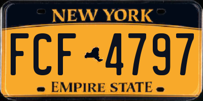 NY license plate FCF4797