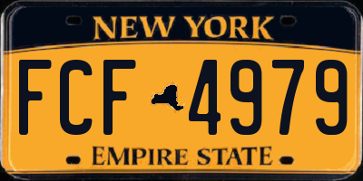 NY license plate FCF4979