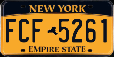 NY license plate FCF5261
