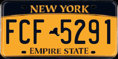 NY license plate FCF5291