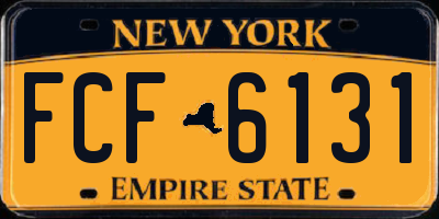 NY license plate FCF6131