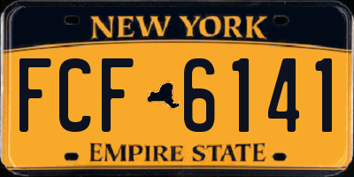 NY license plate FCF6141