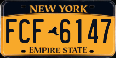 NY license plate FCF6147