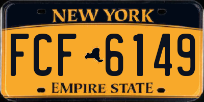 NY license plate FCF6149