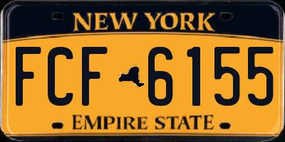NY license plate FCF6155