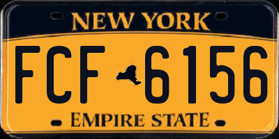 NY license plate FCF6156
