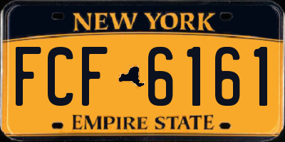 NY license plate FCF6161
