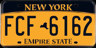 NY license plate FCF6162