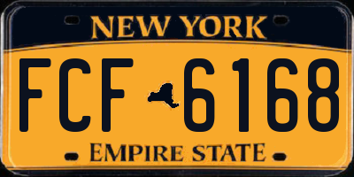 NY license plate FCF6168