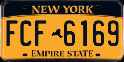 NY license plate FCF6169