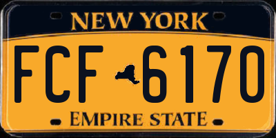 NY license plate FCF6170