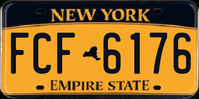 NY license plate FCF6176