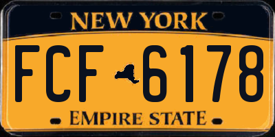 NY license plate FCF6178