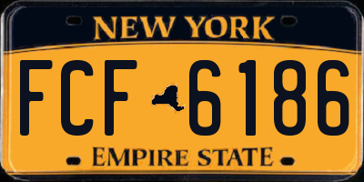 NY license plate FCF6186