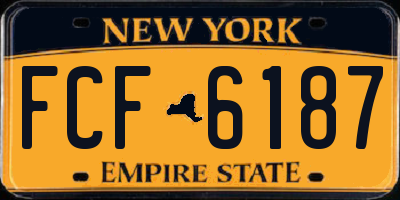NY license plate FCF6187
