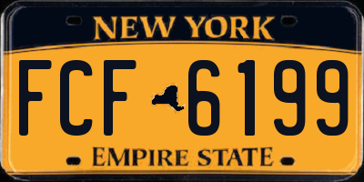 NY license plate FCF6199