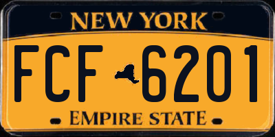 NY license plate FCF6201