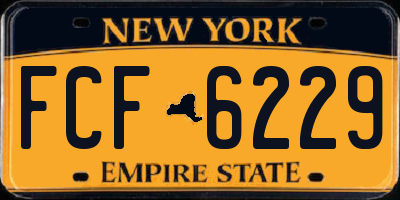NY license plate FCF6229