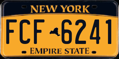 NY license plate FCF6241