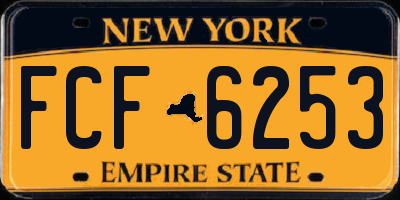 NY license plate FCF6253