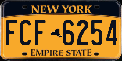 NY license plate FCF6254