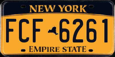 NY license plate FCF6261