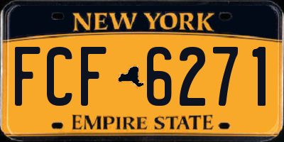 NY license plate FCF6271