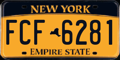 NY license plate FCF6281