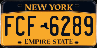 NY license plate FCF6289