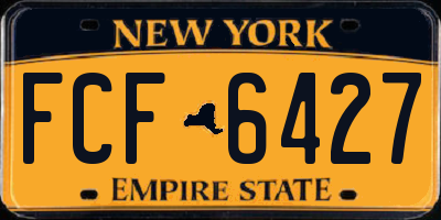 NY license plate FCF6427
