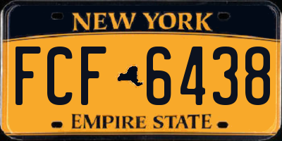 NY license plate FCF6438