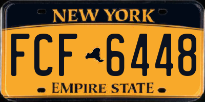 NY license plate FCF6448