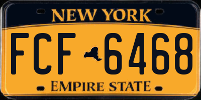 NY license plate FCF6468