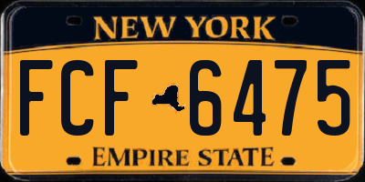 NY license plate FCF6475